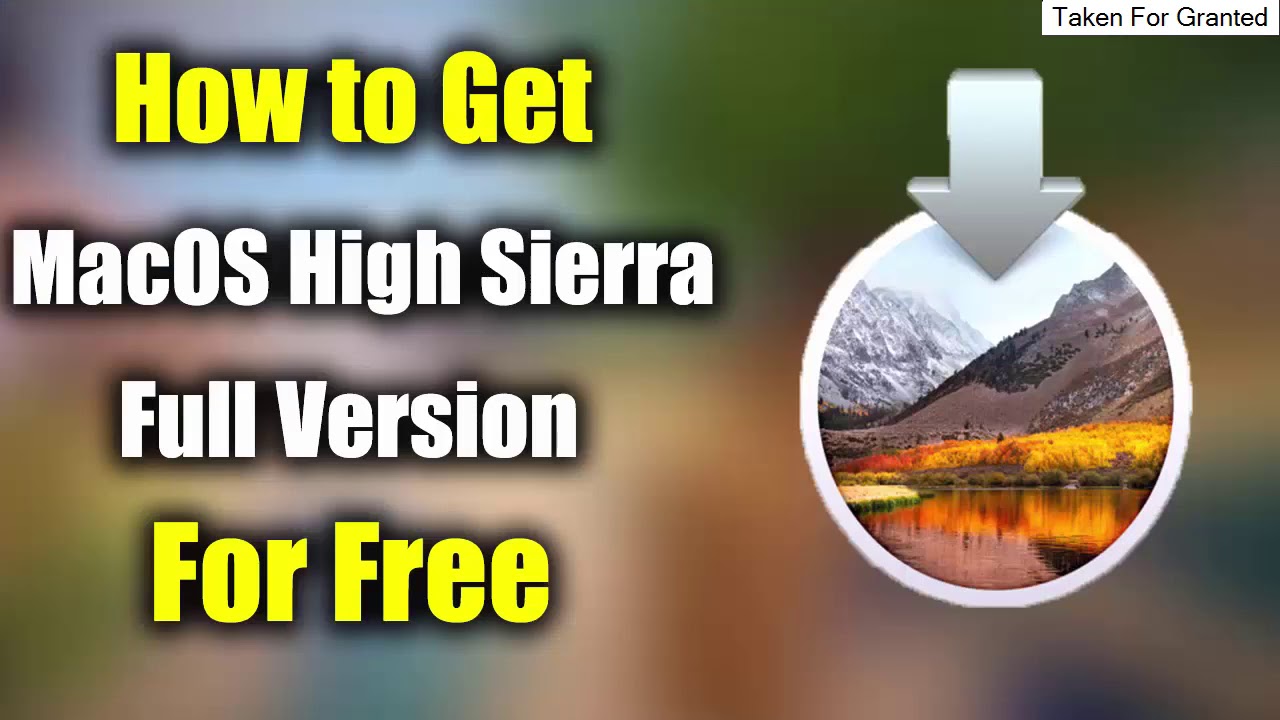 Install macos high sierra.app download